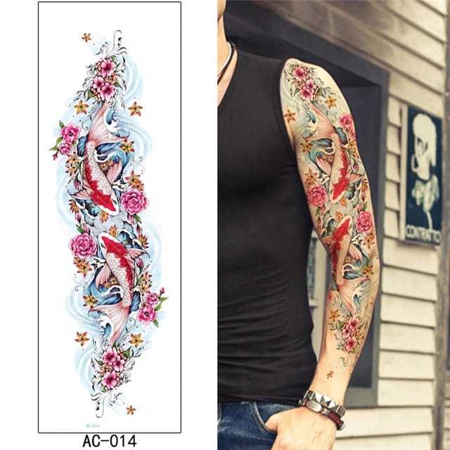 Tato Temporer Tattoo Tatto Temporary Full Lengan Tangan Besar Tahan Air Sementara Anti Air Seri AC-0