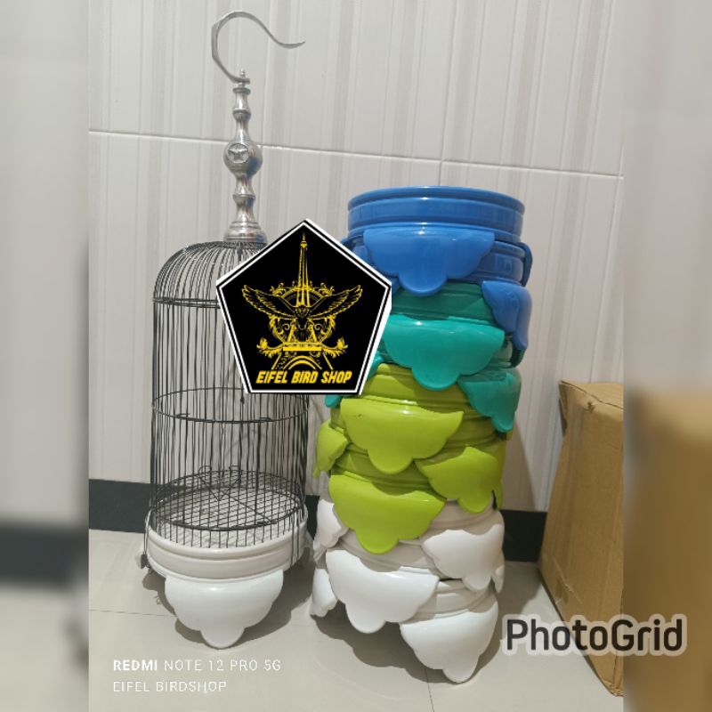 SANGKAR PLECI PVC 1 DUS ISI 10 helopet pleci fullset