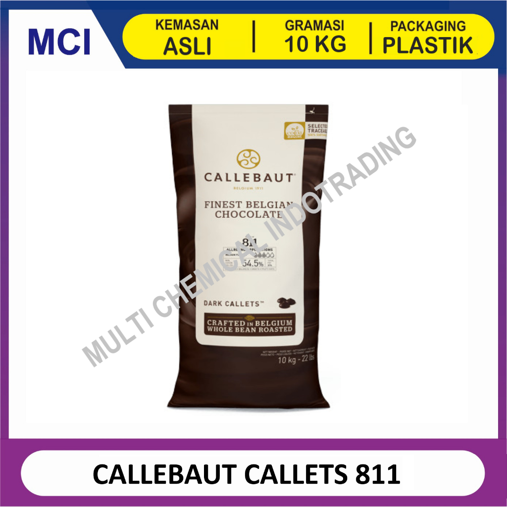 

10 KG CALLEBAUT DARK CHOCOLATE 811 COUVERTURE 54,5% / COKLAT COKELAT
