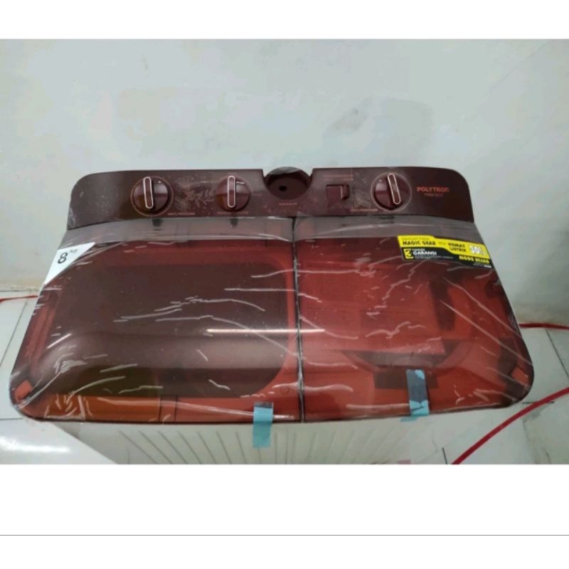 mesin cuci Polytron 8 kg 2 tabung mesin cuci polytron 8072