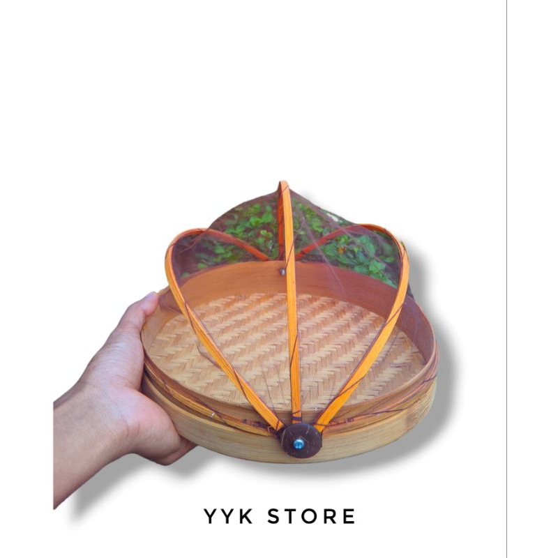 Tudung Saji Bambu Diameter 25cm / Tudung Saji Anyaman Bambu