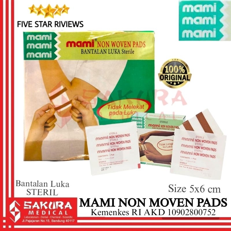 mami non woven pad /100 pcs