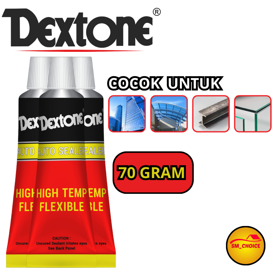 LEM AUTO SEALER DEXTONE HITAM 70gr - LEM DEXTONE AUTO SEALER 70gr #247
