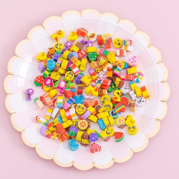 

100pcs Penghapus Karakter Mini Eraser