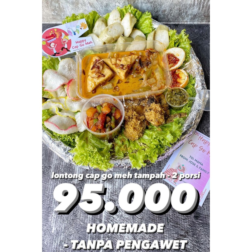 

Lontong Cap Go Meh Tampah - 2 PORSI - Hampers Imlek / Paket CNY