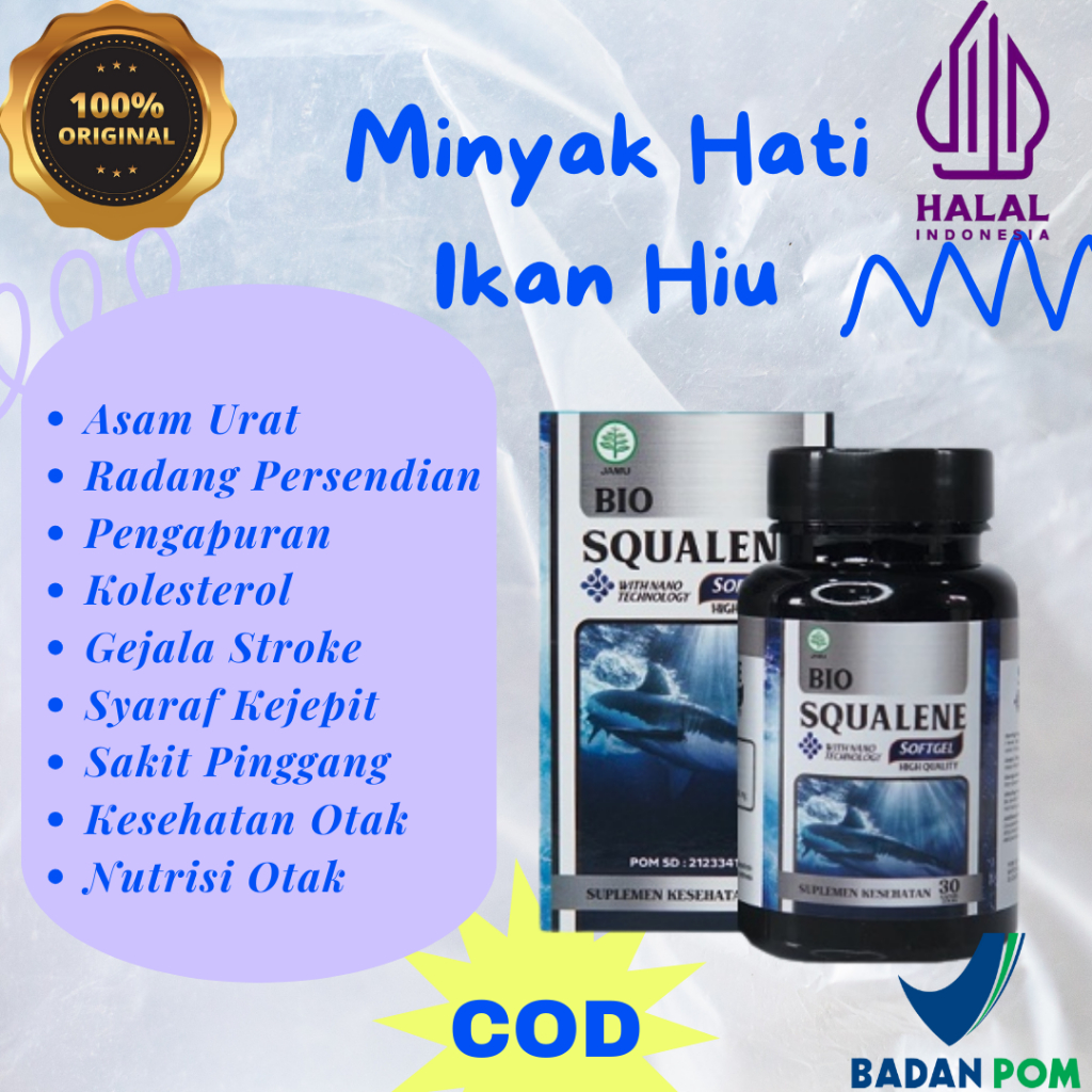 Minyak Hati Ikan Hiu Bio Squalene Softgel