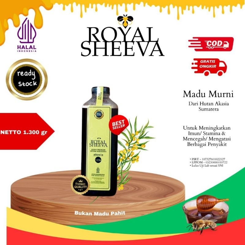 

Madu Murni Royal Sheeva 1.3 kg | Premium Asli 100% Halal MUI dari Hutan Akasia Sumatera