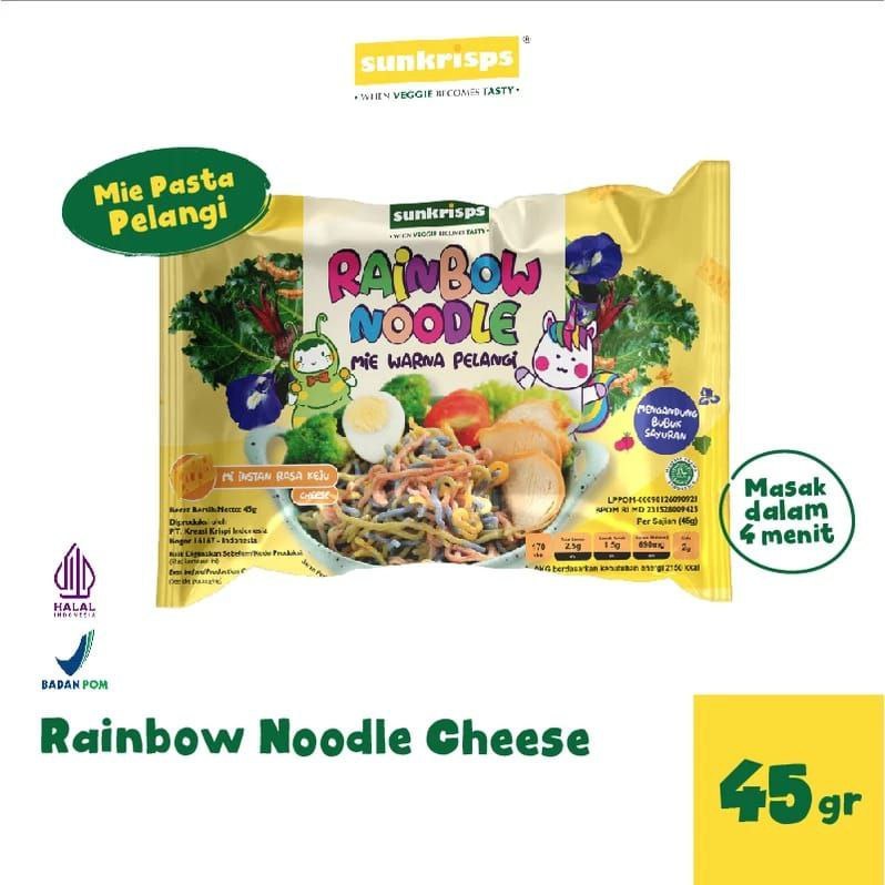 

Rainbow Noodle / Sunkrisps / Mie Pasta Keju