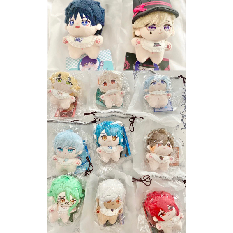 plushie 10cm scaramouche lyney wanderer childe xingqiu chongyun zhongli baizhu diluc kazuha kaedehar