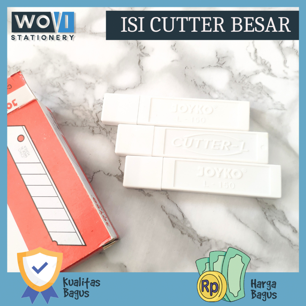 

[TUBE] Isi Cutter Besar L-150 Joyko / Refill Cutter Kecil A-100 Joyko