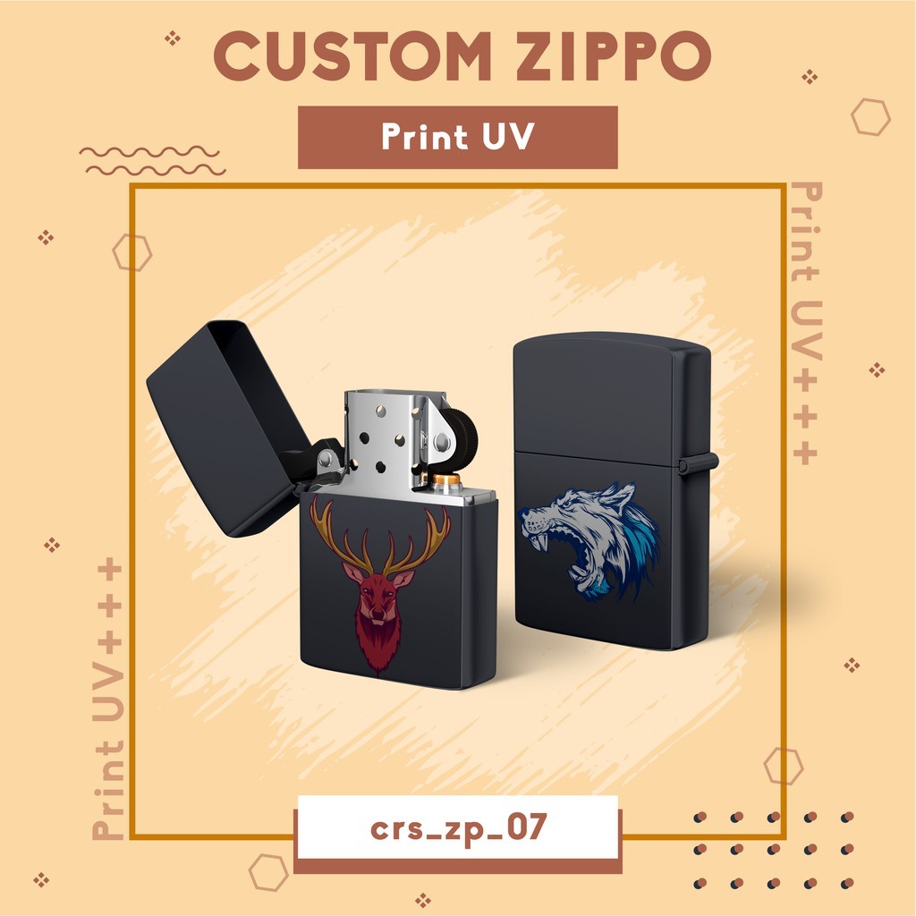 CUSTOM LIGHTER - KOREK API ZIPPO CUSTOM PRINT UV BISA CUSTOM