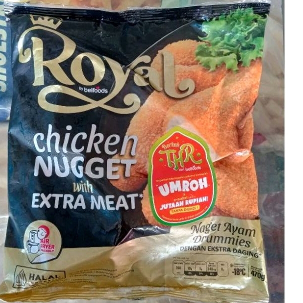 

Belfoods Royal Nugget Ayam Drummies 470 gr