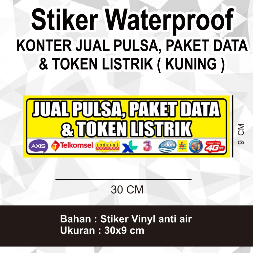 

Stiker Waterproof KONTER BRILINK BRI LINK CUSTOM MELAYANI TRANSFER DAN TARIK TUNAI | JUAL PULSA | TOKEN LISTRIK