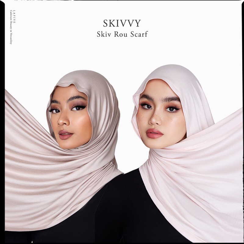 TERMURAH READY NEW lafiye blush black taupe rare skiv tie and rou pashmina tencel premium