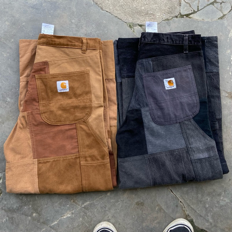 1990s Patchwork Reworked Carhartt Pants Vintage Second Original