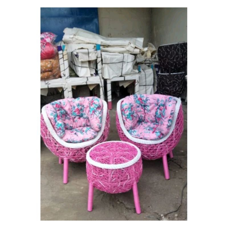 kursi teras brekele rotan sintetis