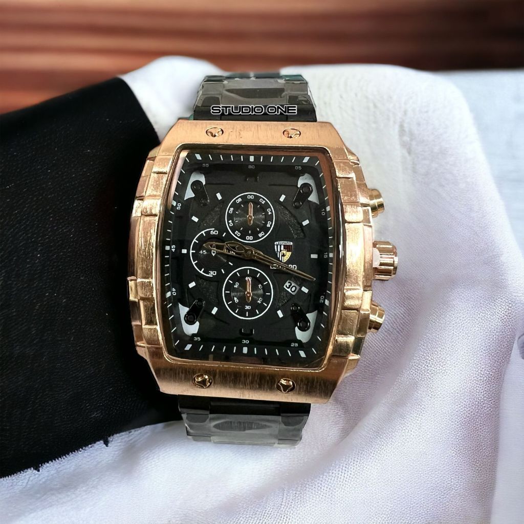 (LEOPARD A21) Jam Tangan LEOPARD Original Chrono  Sport Stanless Stell Water Resist A21