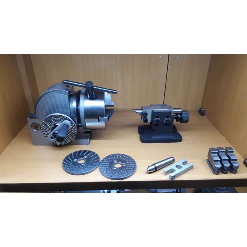 dividing head bs1 claw 6 inchi dividing head pembagi roda gigi