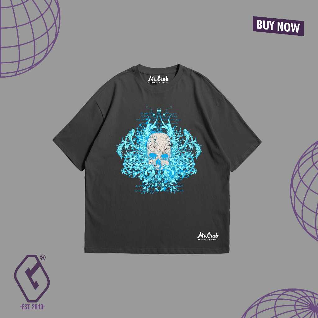 kaos distro oversize metal / t-shirt oversize original mr crab