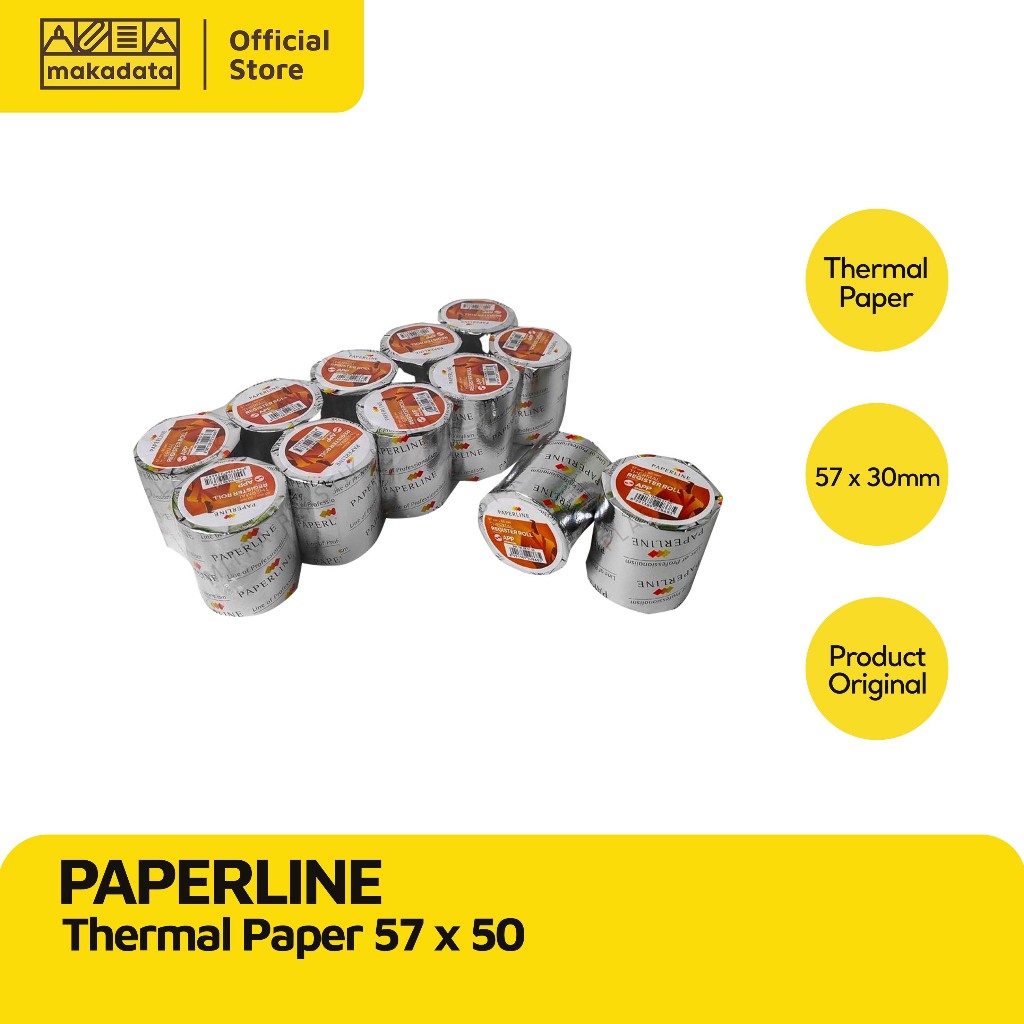 

PAPERLINE KERTAS THERMAL PAPER 57 x 50 (1 PCS)