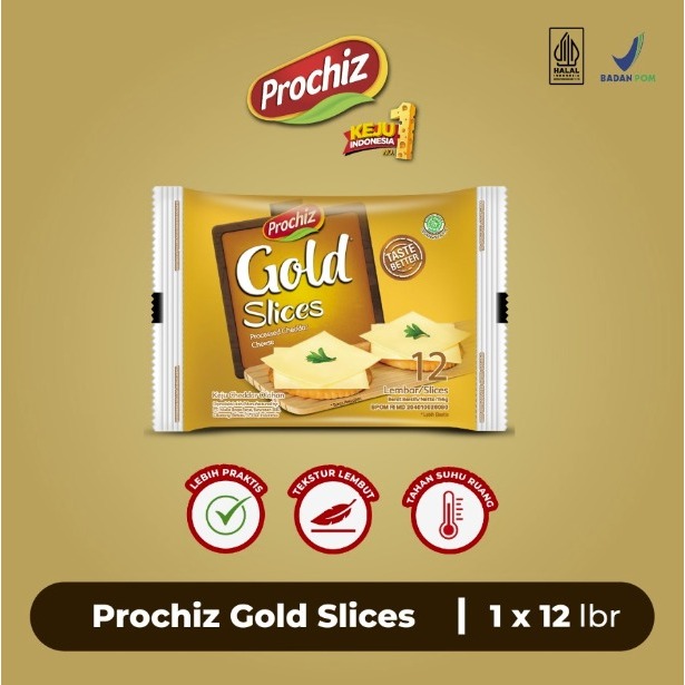 

Keju Prochiz Slices GOLD isi 12Lembar - Slices Gold Gosend Grab Only