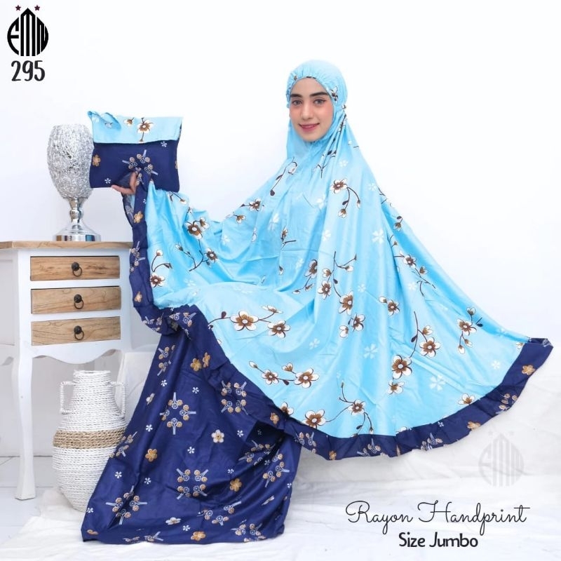 Mukena dewasa mawar mukenah Bali rukuh santung bunga