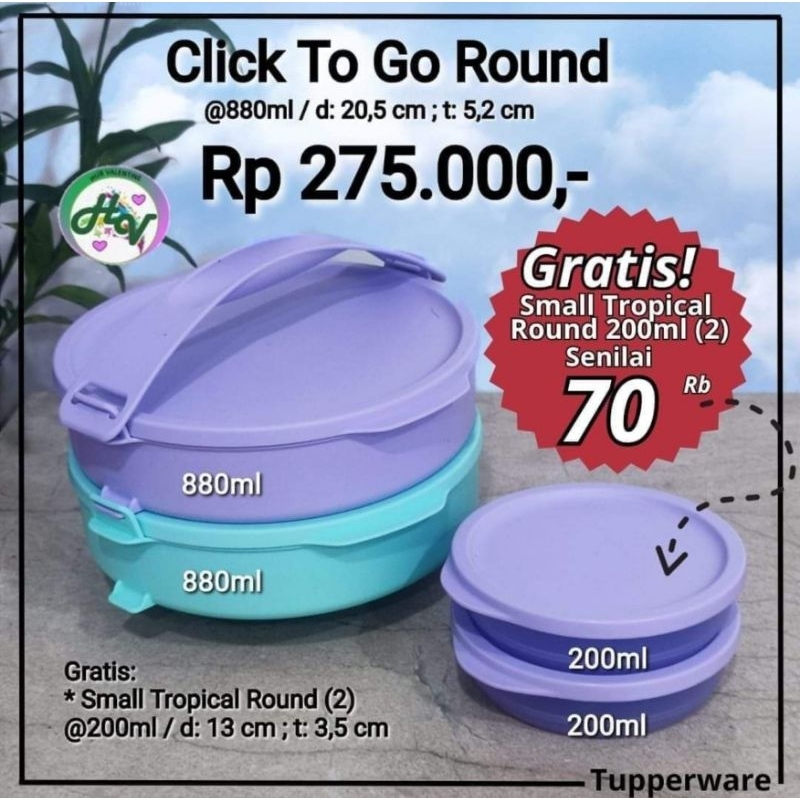 CLICK TO GO ROUND 2 TINGKAT + FREE SMALL TROPICAL ( 2 )