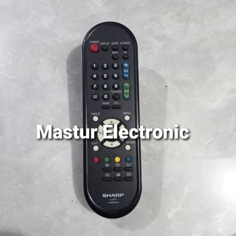REMOTE REMOT TV SHARP LED LCD AQUOS GA609WJSA ORIGINAL ASLI