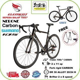 CARBON Roadbike ELEMENT NERONE Shimano 105 2x11 Speed FREE paddock