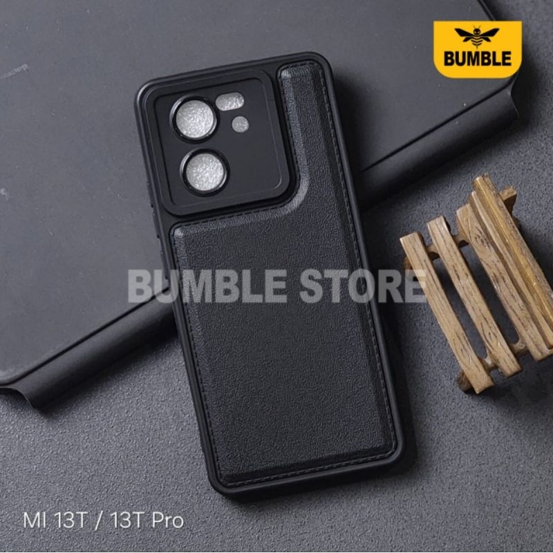 Bumble - Xiaomi 13T 13T Pro Case Leather Pro Black Softcase Xiaomi 13T Xiaomi 13T Pro