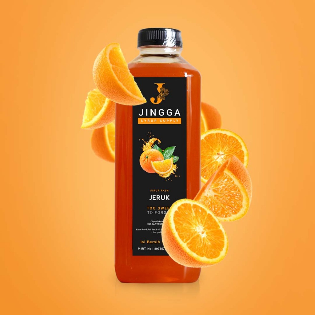 

JINGGA Orange Syrup 1000 ml - Sirup Flavor Jeruk Untuk Coffee Mocktail Cocktail