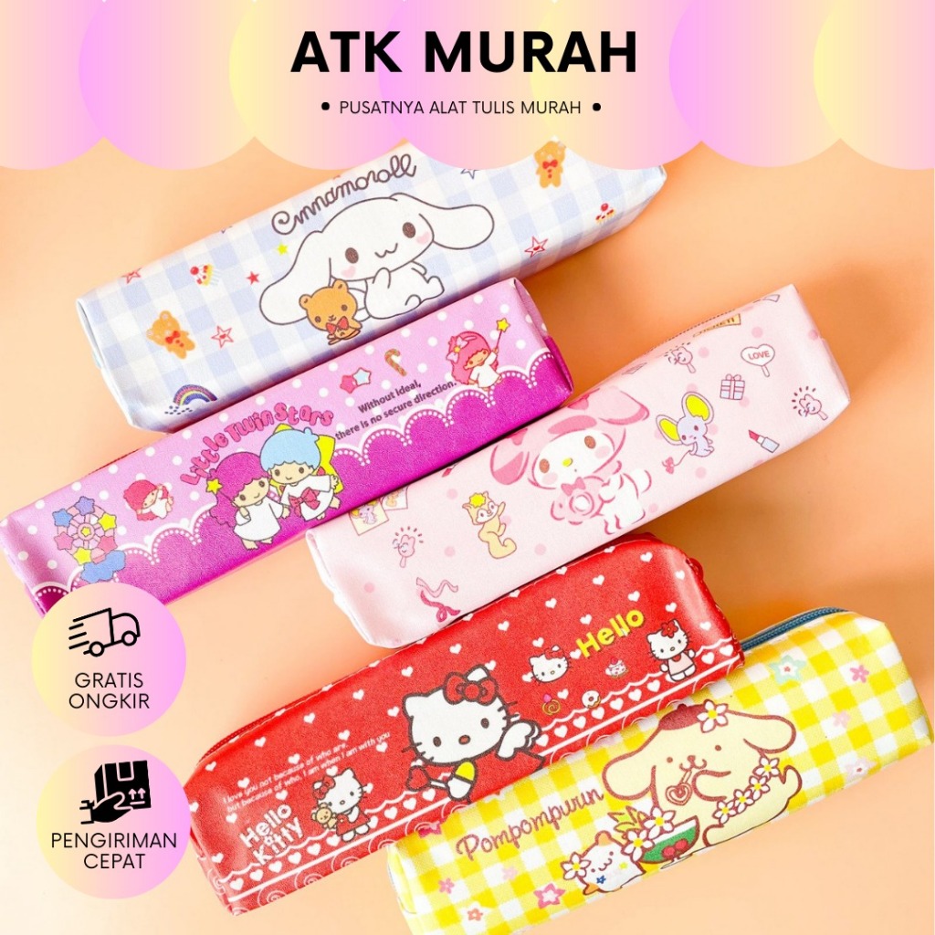 

KP-1150 KOTAK PENSIL PERSEGI PANJANG SANRIO V2 TEPAK PENSIL CASE TERMURAH