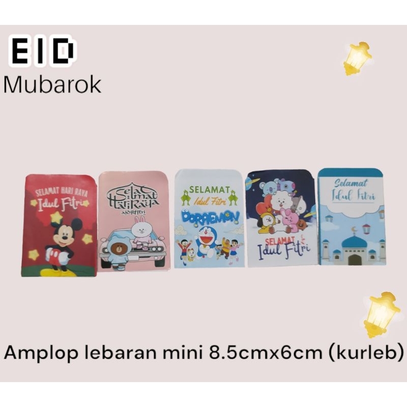 

amplop lebaran mini lucu 5 lembar