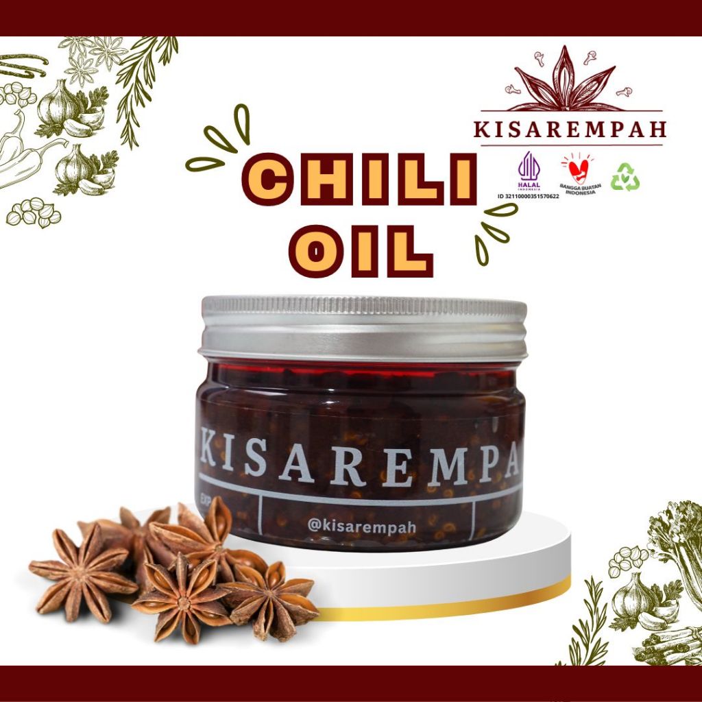 

Chili Oil | 300gr | Bumbu Jar Instant Cepat Saji by KisaRempah