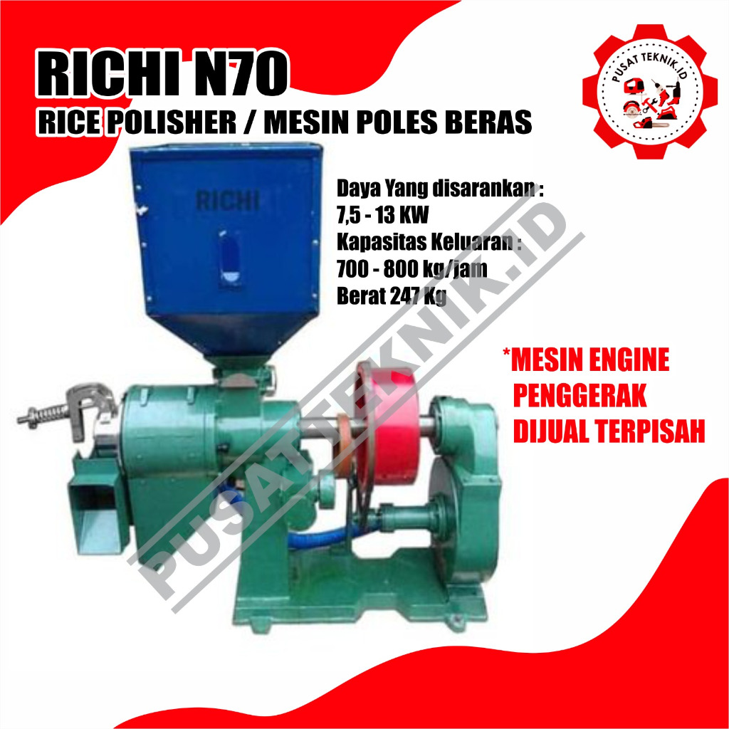 RICE POLISHER RICHI N70 MESIN POLES BERAS N70 RICHI