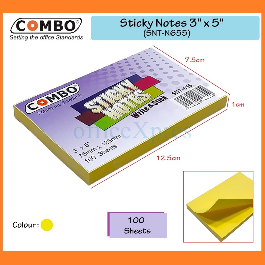 

Sticky Notes / Memo Tempel / Kertas Memo Stick / Index SNT 655 UNGU