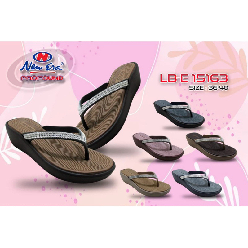 SANDAL JAPIT KARET WANITA NEW ERA LB 15163 SIZE 36-41 100% ORIGINAL BY NEW ERA