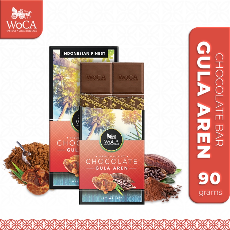 

WoCA Premium Chocolate Bar - Cokelat Batang Rasa Gula Aren - 90 gram