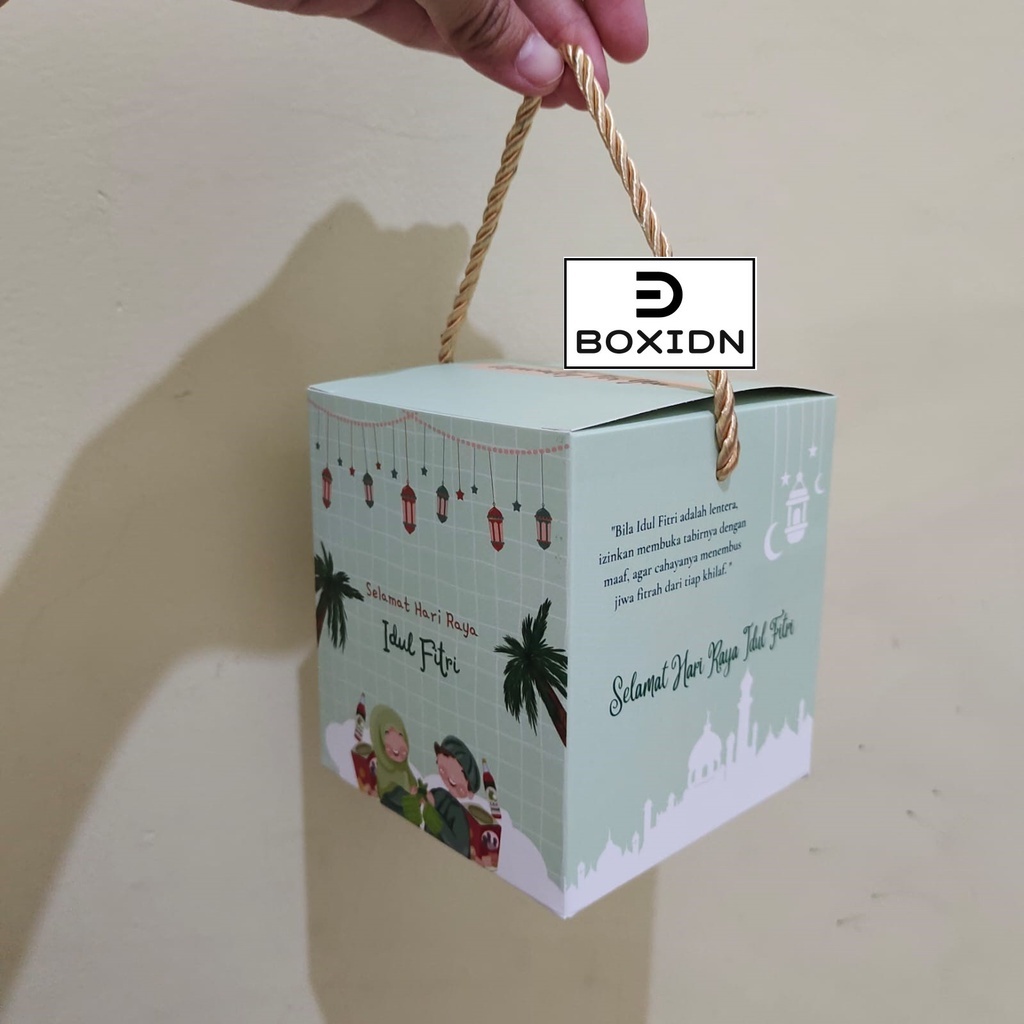

Box Lebaran Snacktok Cookies Box Lebaran Souvenir Box Idul Fitri (SINGLE) FREE CUSTOM CARD