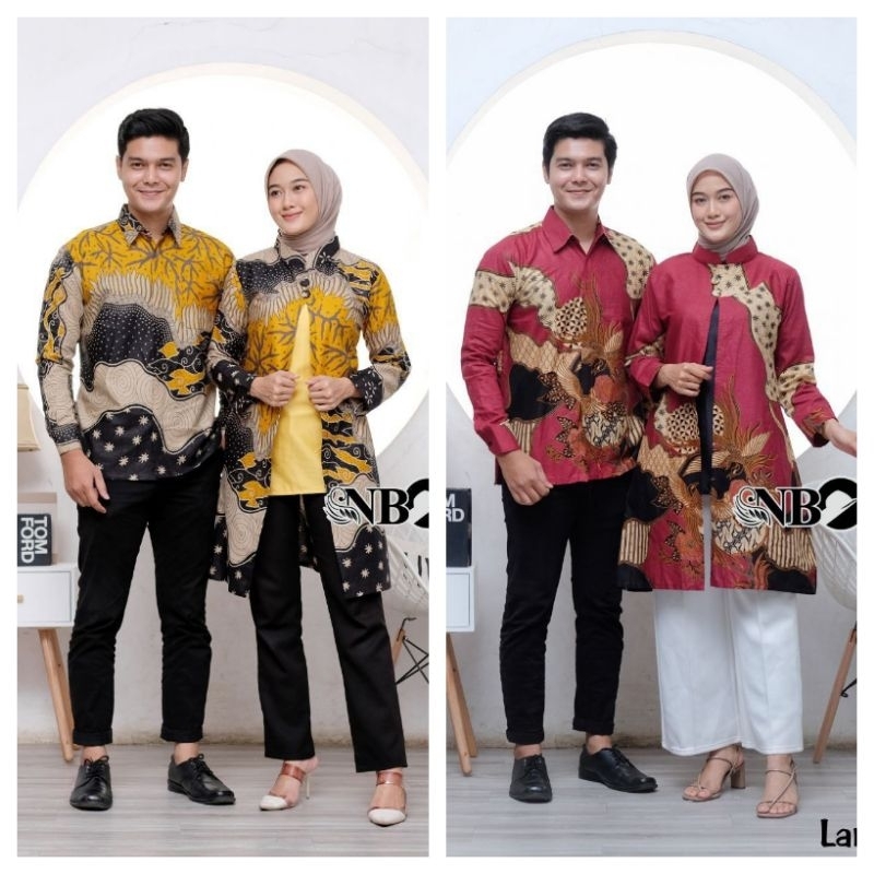 Couple batik atasan premium couple batik tunik dan kemeja kantor modern couple batik terbaru couple 