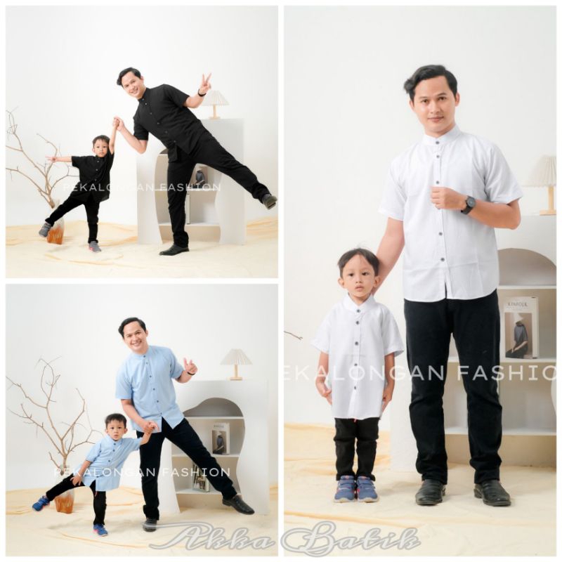 Baju kemeja koko couple copel kurta pakistan ayah anak baju family keluarga lebaran