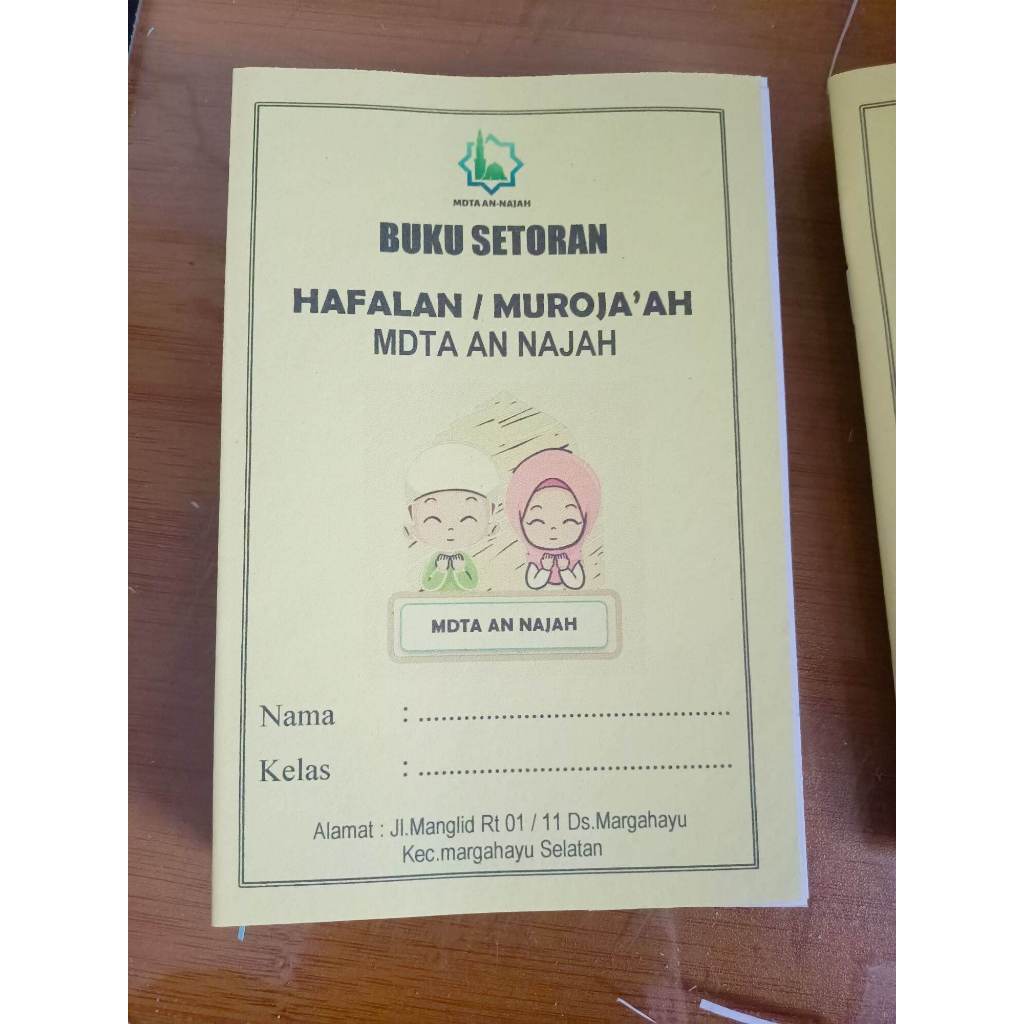

BUKU SETORAN HAPALAN bisa COSTUM Isi 20 pcs