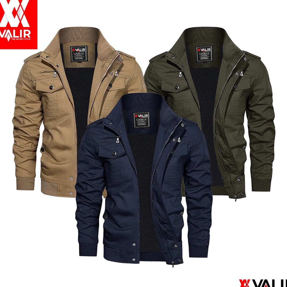 ART X6D Valir Edmund  Jaket Pria Bomber Model Militer terbaru Tran acket Cowok Kanvas Twill Drill Tebal Kren Branded Kualitas Import untuk Dewasa Jumbo Bandung Berkualitas Premium Outfit Branded Original Jaket kalief