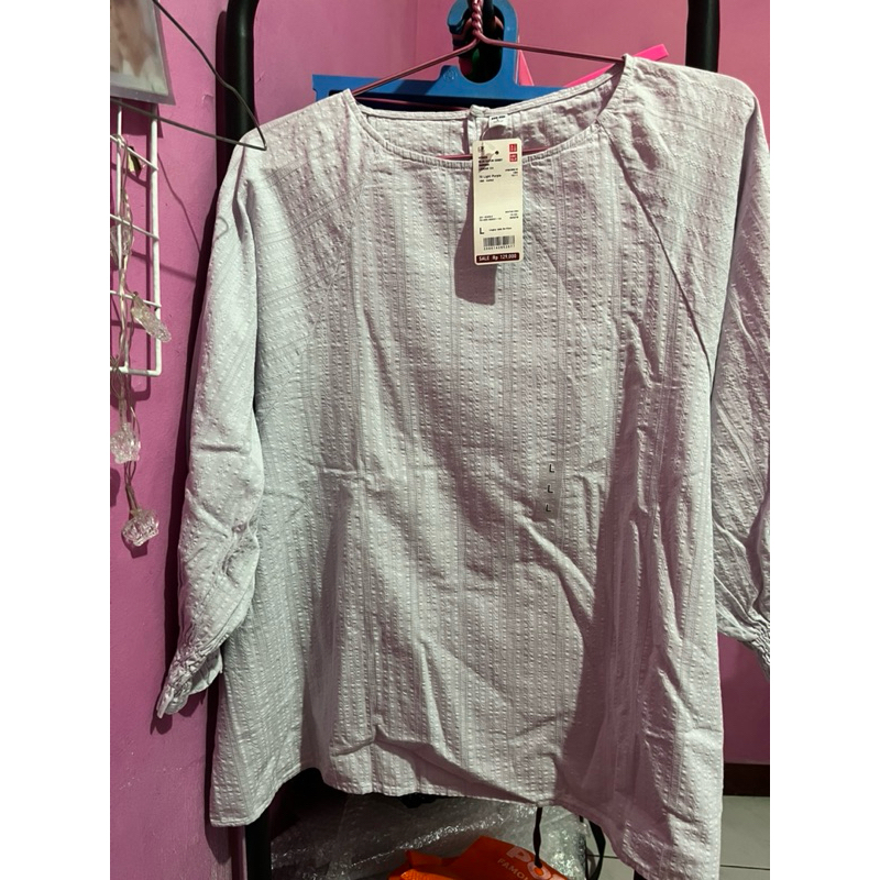 Uniqlo Blus Katun Dobby