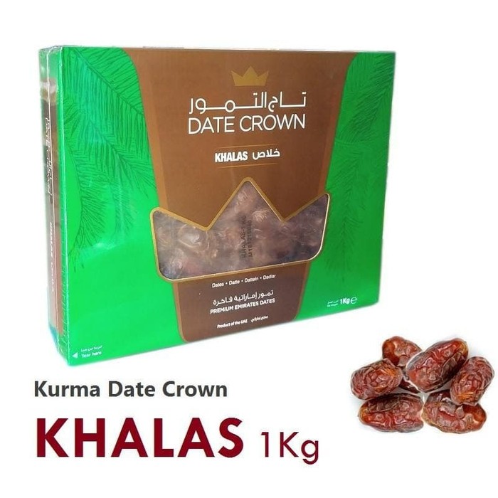 

Dates crown khalas import 1kg