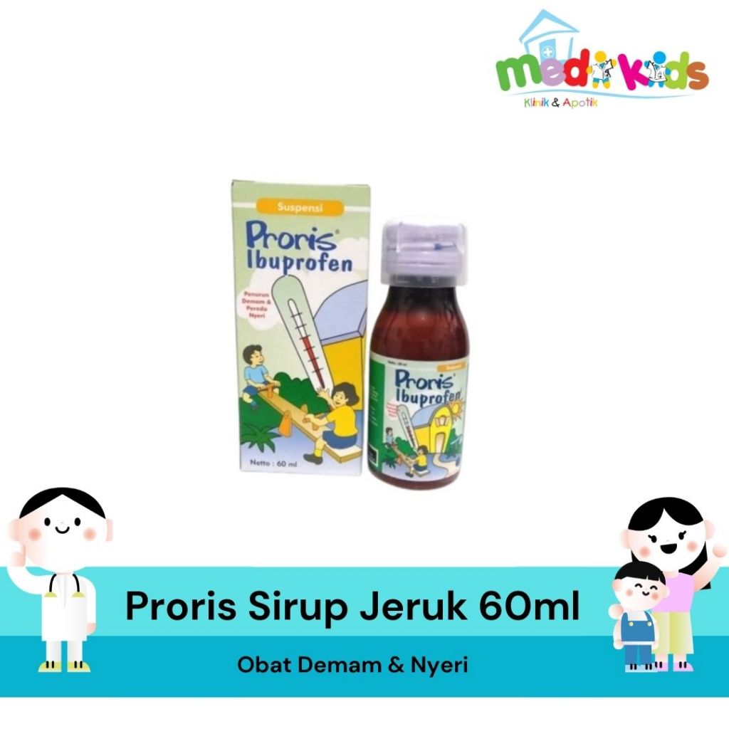 PRORIS Sirup Ibuprofen 60ml -Obat Demam Anak