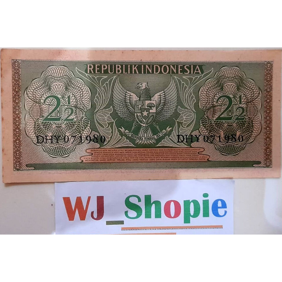 Uang Kuno 2,5 rupiah 1956