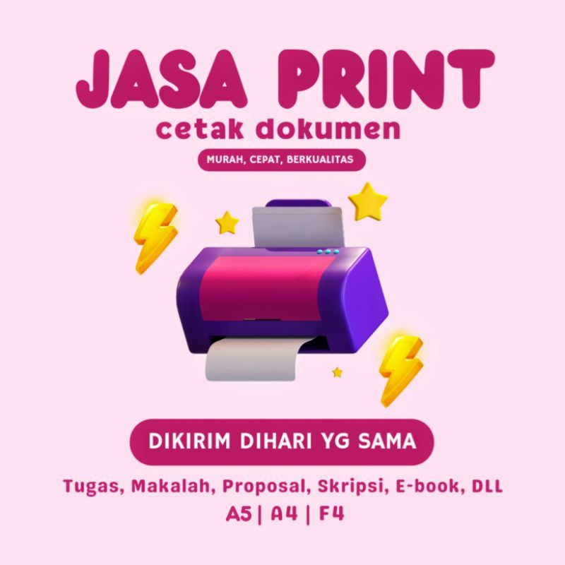 

CETAK DOKUMEN MURAH, CEPAT, DAN BERKUALITAS 80 GSM
