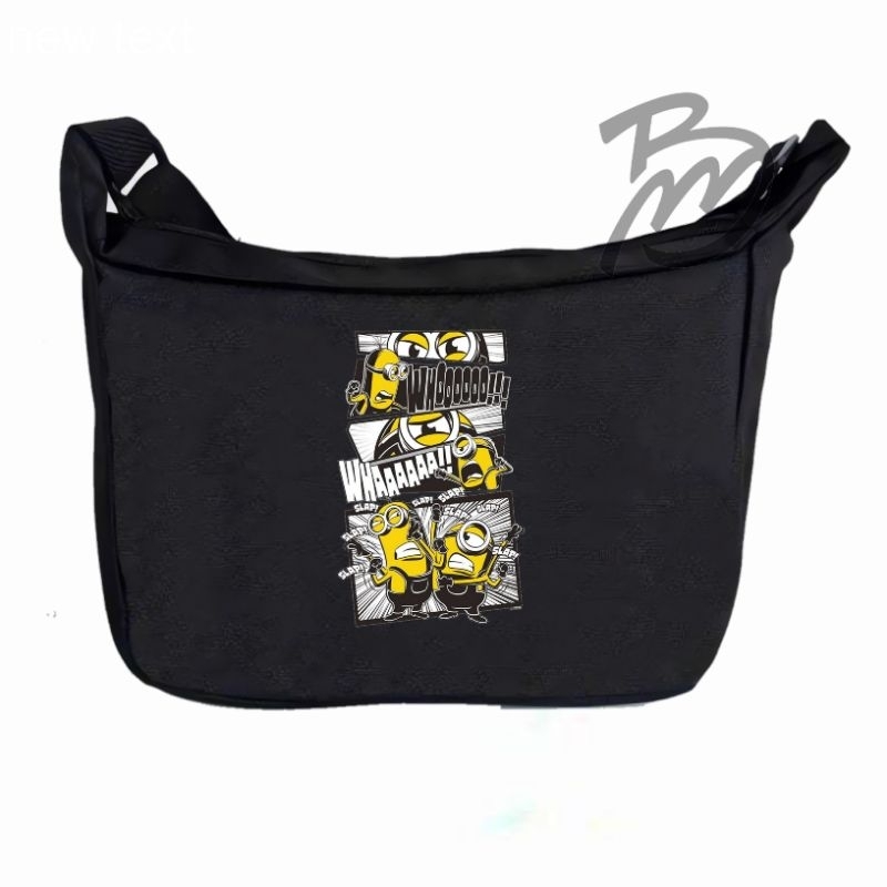 tas selempang anak pria/wanita sekolah SD SMP SMA Minions premium Exlusive