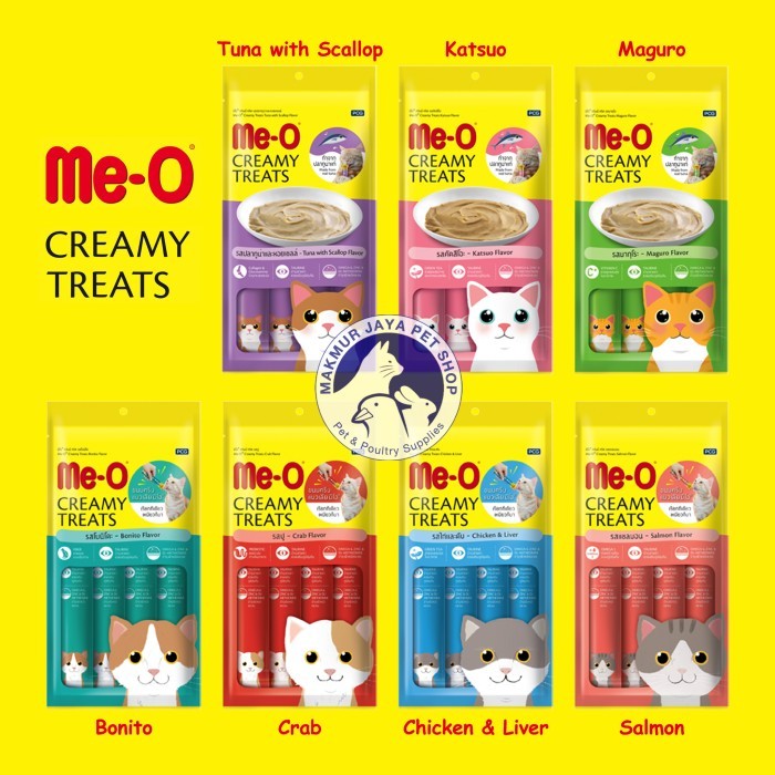 MEO CREAMY Snack Kucing Makanan Ringan Anak Kitten Adult Cemilan Camilan Cat Treats Treat